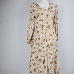 Brass and Roe floral boho dress size small
